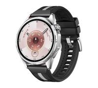 Hybrid Strap for Huawei Watch GT 6 46 mm Silicone Nylon Design Replacement Black
