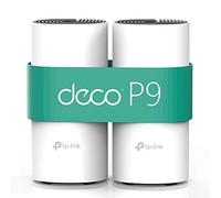 Hybrid WiFi Mesh System TP-Link Deco P9 AC1200 + AV1000. Pack of 2 units