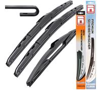Hybrid Windscreen Wipers Front + Rear Fits Peugeot 206 SW | 2002 - 2006