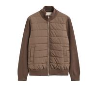 Hybrid Zip Cardigan - male - Gant - Cardigans - Brown - S - Knitwear S