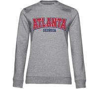 Hybris Atlanta Georgia Girly Sweatshirt Damen Heather-Grey