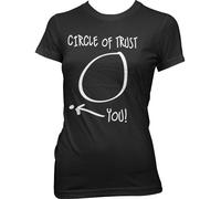 Hybris Circle Of Trust Girly Tee Damen T-Shirt Black