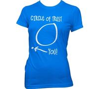 Hybris Circle Of Trust Girly Tee Damen T-Shirt Blue