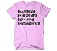 Hybris Cruelty Is Not A Fashion Statement T-Shirt Pink