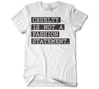Hybris Cruelty Is Not A Fashion Statement T-Shirt White