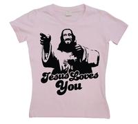Hybris Damen Jesus Loves You Girly T-Shirt SH-5-10664-H19-2