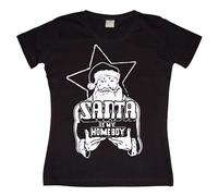 Hybris Damen Santa Is My Homeboy Girly T-Shirt SH-5-12061-H4-9