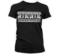 Hybris Damen Scandinavian Christmas Girly Tee SH-5-15491-H14-8