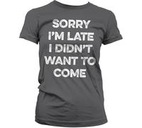 Hybris Damen Sorry I'm Late Girly Tee SH-5-15758-H15-14