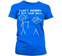 Hybris Don't Worry, I Got Your Back Girly T-Shirt Damen Blue