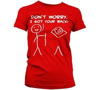 Hybris Don't Worry, I Got Your Back Girly T-Shirt Damen Red