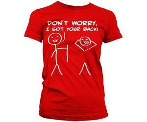 Hybris Don't Worry, I Got Your Back Girly T-Shirt Damen Red