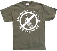 Hybris Friends Don't Let Friends Drink And Dial T-Shirt SH-1-10465-LFH3-9