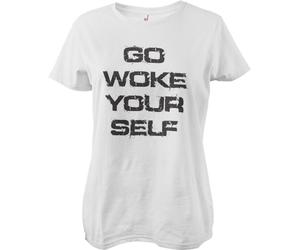 Hybris Go Woke Yourself Girly Tee Damen T-Shirt White