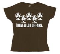 Hybris I Have A Lot Of Fans Girly T-shirt Damen Brown