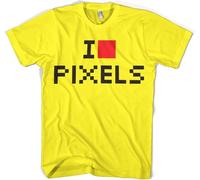 Hybris I Love Pixels T-Shirt Yellow