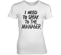 Hybris I Need To Speak To The Manager Girly Tee Damen T-Shirt White