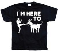 Hybris I'm Here To Kick Ass T-Shirt SH-1-15157-LFH2-5