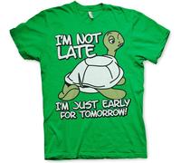 Hybris I'm Not Late, I'm Early For Tomorrow T-Shirt Green