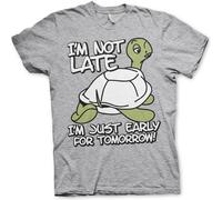 Hybris I'm Not Late, I'm Early For Tomorrow T-Shirt Heather-Grey