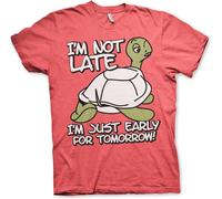 Hybris I'm Not Late, I'm Early For Tomorrow T-Shirt Red-Heather