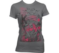 Hybris King Of Spades Girly T-Shirt Damen Dark-Grey