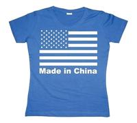 Hybris Made In China Girly T-shirt Damen Blue