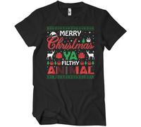 Hybris Merry Christmas Ya Filthy Animal Big Tall T-Shirt SH-1-16088-H71-1