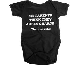 Hybris My Parents Think They Are In Charge Baby Body Kinder Black