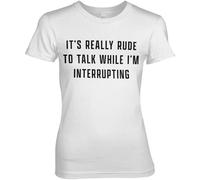 Hybris Rude To Talk Girly Tee Damen T-Shirt White