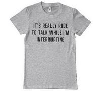 Hybris Rude To Talk T-Shirt Heather-Grey
