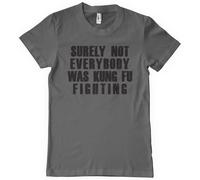 Hybris Surely Not Everybody Was Kung Fu Fighting T-Shirt Dark-Grey