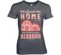 Hybris Sweet Home Alabama Girly Tee Damen T-Shirt Dark-Heather