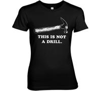 Hybris This Is Not A Drill Girly Tee Damen T-Shirt Black