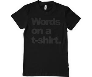 Hybris Words On A T-Shirt Black