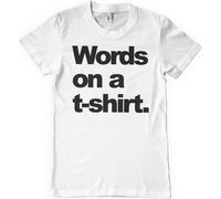 Hybris Words On A T-Shirt White