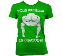 Hybris Your Problem Is Obvious Girly T-Shirt Damen Green