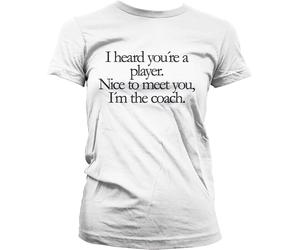 Hybris You're A Player, I'm The Coach Girly T-Shirt Damen White