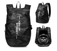 HYC00 Motorcycle Backpacks for Men Women Waterproof Helmet Backpack, Motorcycle Accessories, Laptop Bags, Travel Backpacks, Student School Bags