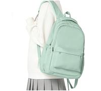HYC00 School Backpack for Teenagers Womens Lightweight School Bag for Girls Boys College Backpack Women Men Water Resistant 14 Inch Laptop Rucksack Casual Travel Work Bags Pack Back,Light Green