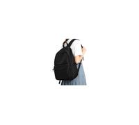 HYC00 School Backpack Secondary Women High School Bag for Teenager Girl Boy | College Backpack Women Men Water Resistant Anti-Theft Laptop Rucksack with Headphone Jack Backpack for School Work,C-Black