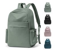 HYC00 School Backpack Women, Unisex Casual Daypack School Bags 14 Inch Laptop Backpack for Girls Boys Lightweight Travel Rucksack Water Resistant Bookbag for Teenage College Work Backpacks, M4-Green