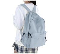 HYC00 School Backpack Womens, Causal Travel School Bags 14 Inch Laptop Backpack Rucksack Bag for Women Teenage Girls Boys Lightweight College Rucksack Water Resistant Bookbag Work Daypack, Blue