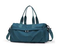 HYC00 Sports Gym Bag Womens Men with Shoes Compartment & Dry Wet Separated,Weekend Travel Duffle Bags Overnight Bag for Women Holdall Hospital Bags Carry on Hand Luggage for Swim Gym Tote,Peacock Blue