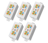 Hycago 5-Pack RJ45 Cat6 Junction Box, High Speed Inline Punchdown Krone Joiner for Cat6/Cat5E/Cat5 Ethernet Network Cables