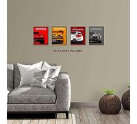 HycArt Modern Posters Classic Wall Art Prints,HycArt Cool Ferari Lmbrghini cLren Pani Canvas Posters for Man Cave Boys Room Wall Decor,Sports Art Prints
