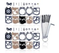 Hyceker Carburettor Repair Kit for Walbro K20-WAT Carburettor For Husqvarna 55 51 455 460 Rancher For Echo For Poulan Pro For Homelite Chain Clippers, With Cleaning Brush