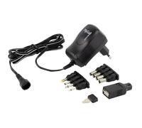 HyCell Universal PSU Adjustable Voltage 8 Connectors 27 W Euro Plug