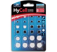 HYCELL Alkaline & Lithium Button Cells [Assorted Multipack of 24] Incl 2 of CR1
