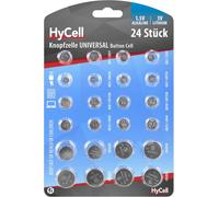HYCELL Alkaline & Lithium Button Cells [Assorted Multipack of 24] Incl 2 of CR1
